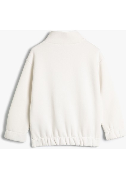 Sweatshirt Kayak Temalı Dik Yaka Uzun Kollu fiyatları