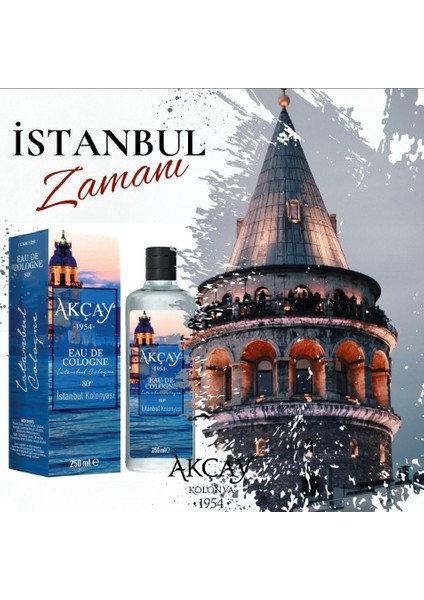 Istanbul Kolonyası 250 ml Cam Şişe + 150 ml Pet Şişe Sprey