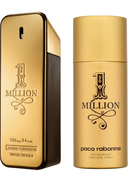 1 Million Edt 100 Ml + Deo 150 Ml Erkek Parfüm Seti