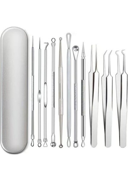 Zhltools 11 Parça Siyah Nokta Temizleyici Cilt Bakım Komedon Seti Kutulu
