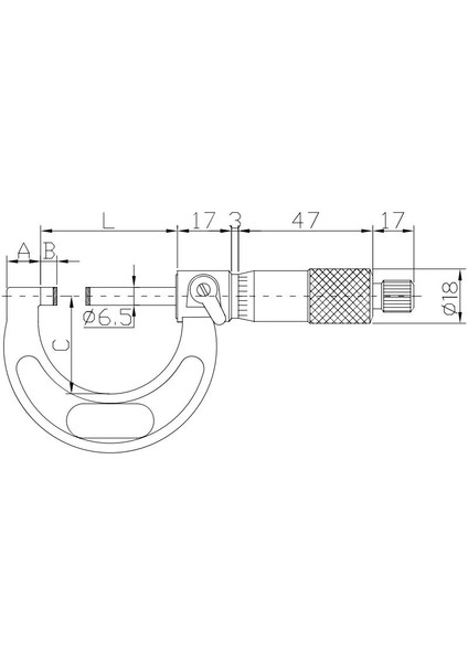 150-175 mm Asimeto Dışçap Mikrometresi AS-101070