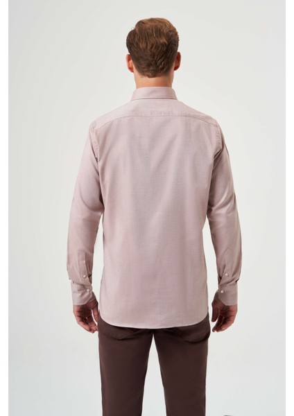Erkek Paşa Yaka Kol İçi Apoletli Gömlek HARDAL GM23Y231146_D19 fiyatları