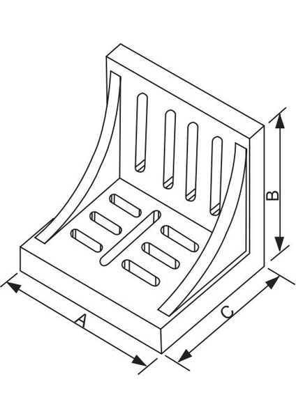 202X150MM Vertex Gönye Pleyti Vr-8