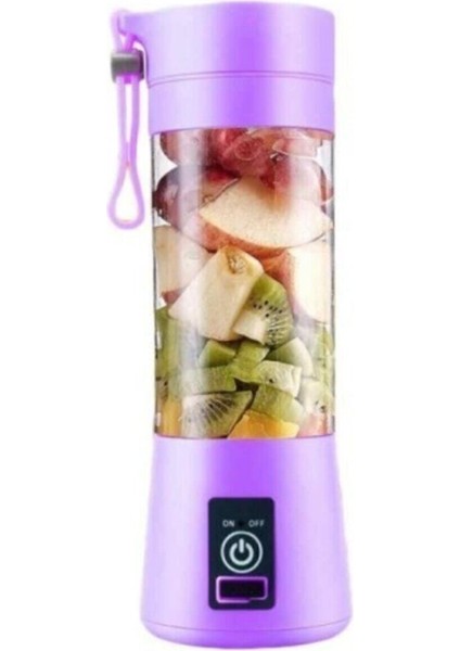 Maxi Life Şarjlı Portatif El Blenderi 380 ml USB Kablolu Mor