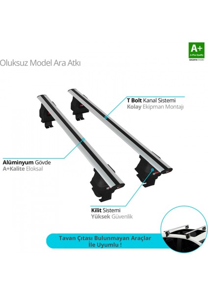 Toyota Auris / Corolla (E180) 2012-2018 Oluksuz Model Gri Ara Atkı
