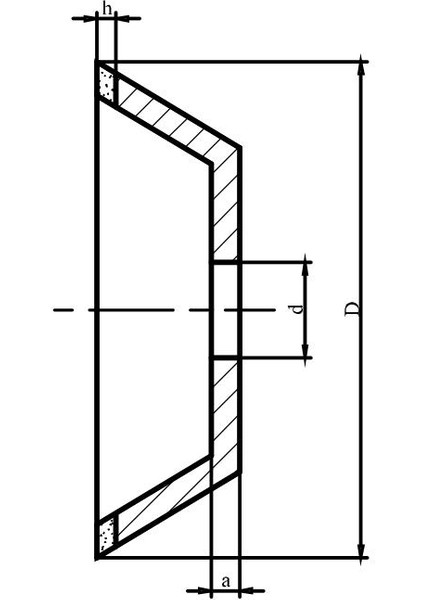 125X32X5X3MM Pld C75 Konik Elmas Çanak Taş fiyatları