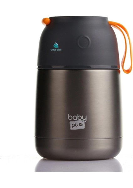 Baby & Plus Vakumlu Çift Taraflı Bebek Mama Saklama Termosu 450ML