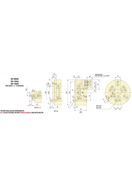 3h-06 Autogrip 3 Ayaklı Açık Merkezli Hidrolik Ayna fiyatları