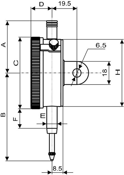 0-10 mm Pld Ekonomik Tip Komparatör Saati