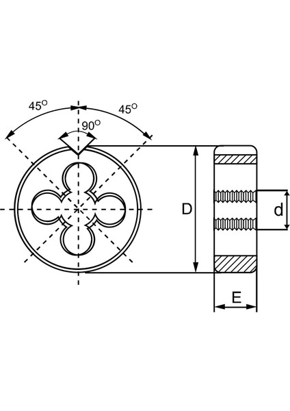 Npt 1/4 -18 Pld DIN223 Hss Npt Konik Diş Pafta fiyatları