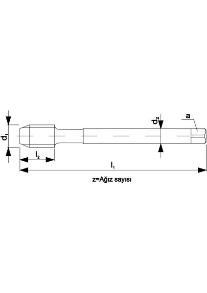 Unf 5/16 -24 Pld 2183C Hss DIN374C 35° Helis Makina Kılavuzu