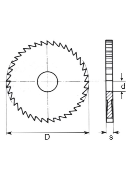 32X1,2X8 Z 48 Gsp DIN1837A Hss Metal Daire Testere