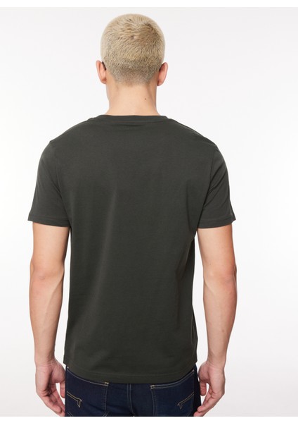 Bisiklet Yaka Kahve Erkek T-Shirt FM23W02TG indirimleri