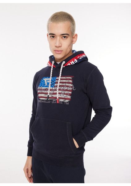 Kapüşon Yaka Lacivert Erkek Sweatshırt Fm23W22Fc fiyatları