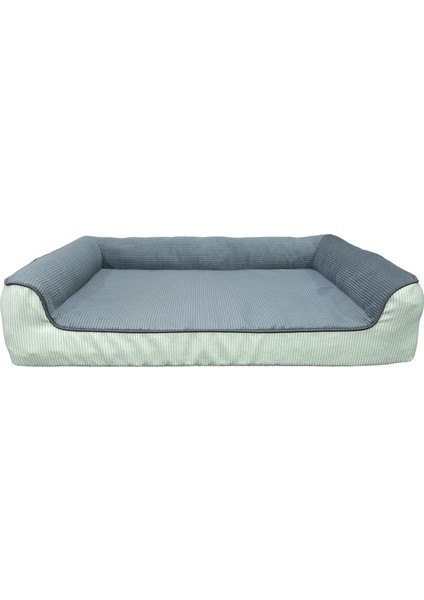 Premium Sofa Blok Sungerli Alezli Fermuarlı Yıkanabilir Köpek Yatağı-Fume Krem modelleri