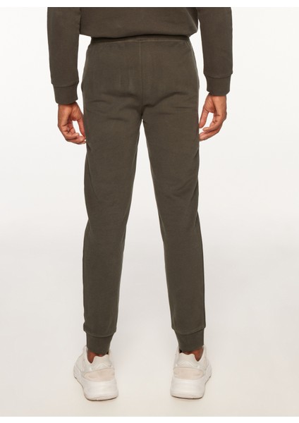 Lastikli Bel Slim Fit Kahve Erkek Eşofman Altı FM23W02PF