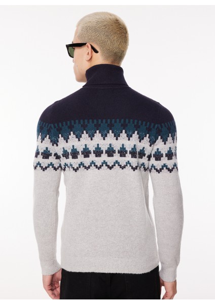 Balıkçı Yaka Slim Fit Ekru Erkek Kazak FM23W62MD indirimleri