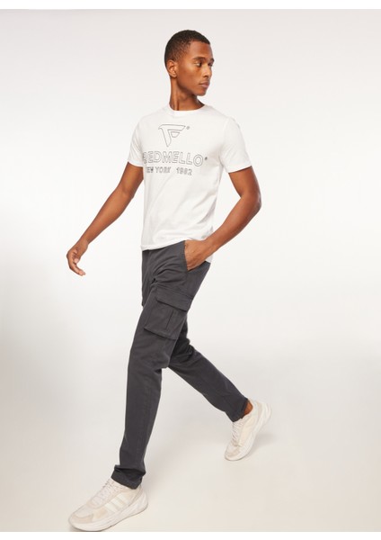 Normal Bel Normal Paça Slim Fit Lacivert Erkek Kargo Pantolon Fmnelson