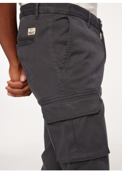Normal Bel Normal Paça Slim Fit Lacivert Erkek Kargo Pantolon Fmnelson