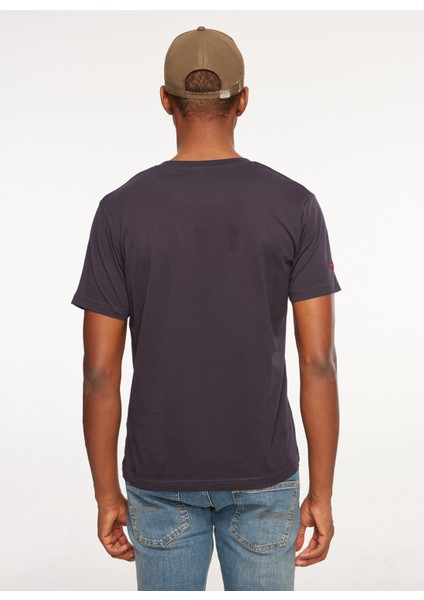 Bisiklet Yaka Lacivert Erkek T-Shirt FM23W14TG indirimleri