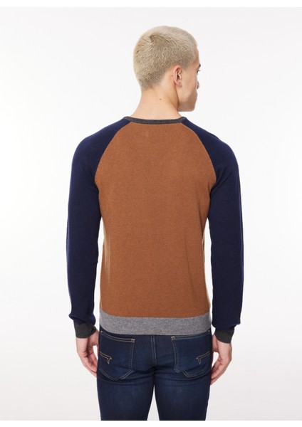 Bisiklet Yaka Slim Fit Deve Tüyü Erkek Kazak FM23W31MG indirimleri