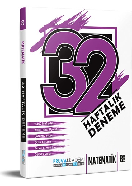 8. Sınıf 32 Haftalık Matematik Deneme
