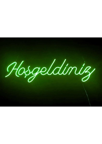 Sanec Hoşgeldiniz Kafe Neon Tabela