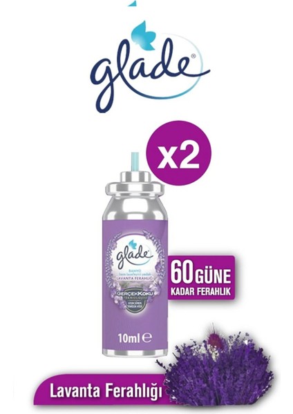 Banyo Hava Tazeleyici Lavanta Ferahlığı Yedek 10 ml x 2 Adet (60 Gün Etkili)