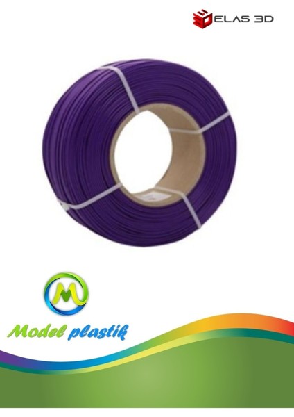 ELAS3D Mor Pla Plus Makarasız 1.75MM 1 kg Filament