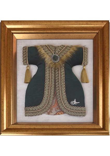 Kaftanlı Çerçeve Yeşil 48*58 cm