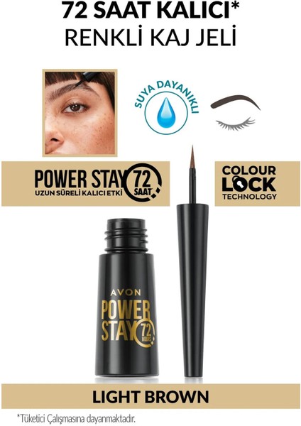 Power Stay 72 Saat Kalıcı Kaş Jeli Light Brown fiyatları