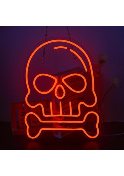 Sanec Kurukafa Neon LED Tabela Dekoratif Aydınlatma