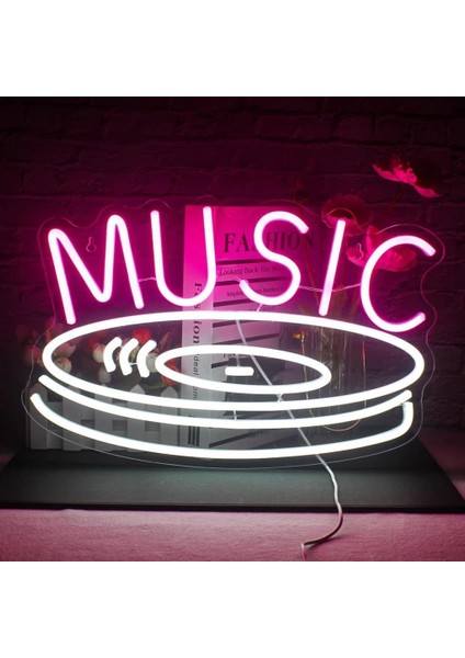 Sanec Music Neon LED Tabela Dekoratif Aydınlatma
