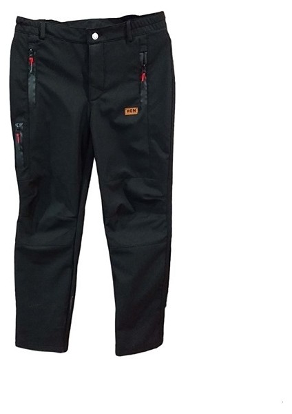 Siyah Softshell Pantalon Içi Polarlı Gizli Fermuarlı - M