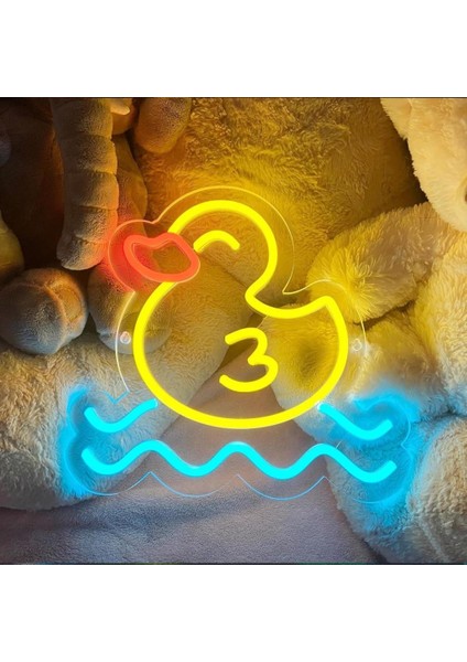 Sanec Ördek Neon LED Tabela Dekoratif Aydınlatma