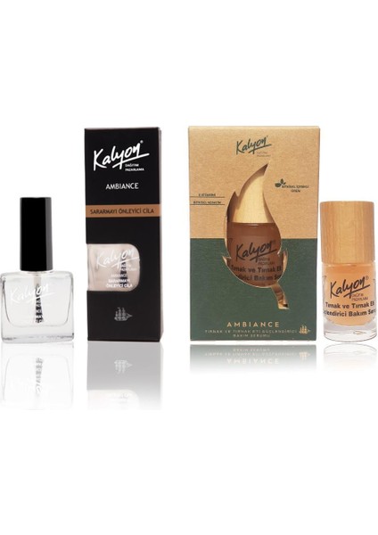 Sararmayı Önleyici - Kalyon Bitkisel Tırnak ve Tırnak Eti Güçlendirici Bakım Serumu 11 ml