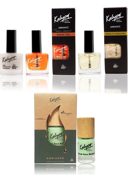 Tırnak Bakım - Bakım Yağı - Et Temizleyici - Kalyon Bitkisel Tırnak Gece Maskesi 11 Ml