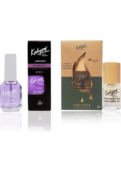 Oje Kurutucu Sprey - Kalyon Bitkisel Yıpranmış Tırnaklar Yoğun Bakım Yağı 11 ml