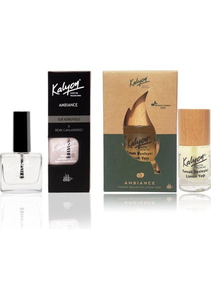 Oje Koruyucu - Kalyon Bitkisel Tırnak Besleyici Limon Yağı 11 ml