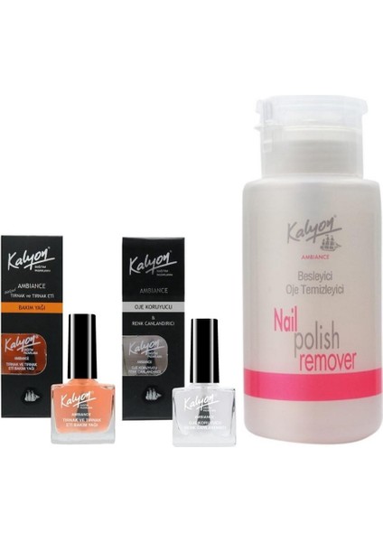 Bakım Yağı - Oje Koruyucuı - Pompalı Aseton 200 ml