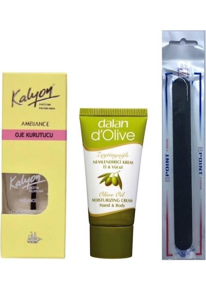 Oje Kurutucu Fırçalı - Dalan Krem 20 ml - Tırnak Törpüsü
