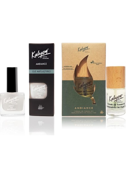 Oje Matlaştırıcı - Kalyon Bitkisel Tırnak ve Tırnak Eti Nemlendirici İki Fazlı Yağ 11 ml