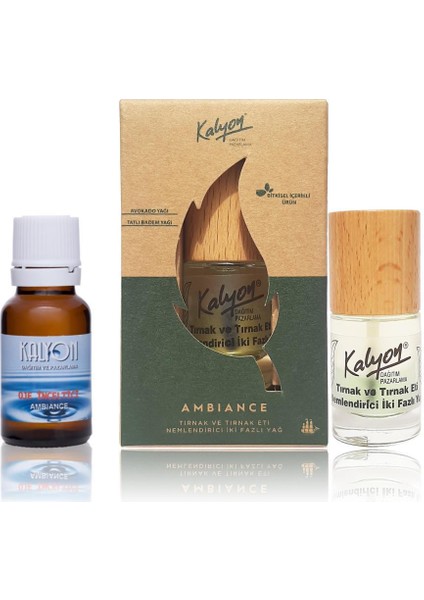 Oje Çözücü - Kalyon Bitkisel Tırnak ve Tırnak Eti Nemlendirici İki Fazlı Yağ 11 ml