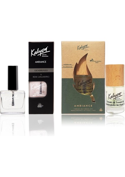 Oje Koruyucu - Kalyon Bitkisel Tırnak ve Tırnak Eti Nemlendirici İki Fazlı Yağ 11 ml