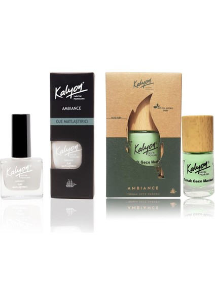 Oje Matlaştırıcı - Kalyon Bitkisel Tırnak Gece Maskesi 11 ml