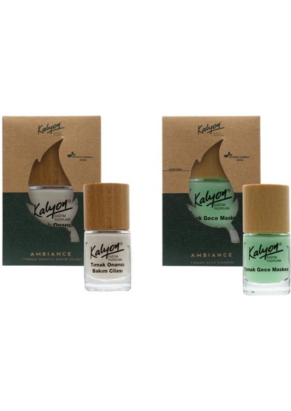 Bitkisel Tırnak Onarıcı Bakım Cilası 11 ml - Tırnak Gece Maskesi 11 ml