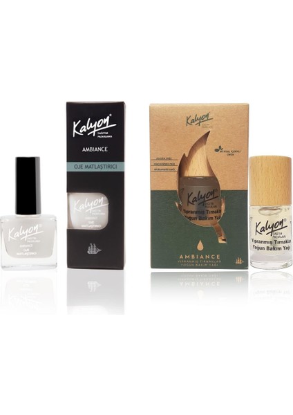 Oje Matlaştırıcı - Kalyon Bitkisel Yıpranmış Tırnaklar Yoğun Bakım Yağı 11 ml