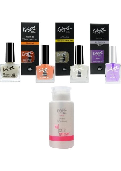 Tırnak Setleştirici - Bakım Yağı - Et Temizleyici - Oje Kurutucu Sprey 17 ml - POMPALI Aseton 200 ml