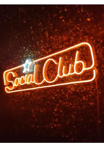 Sanec Social Club Gta Neon LED Tabela Dekoratif Aydınlatma modelleri