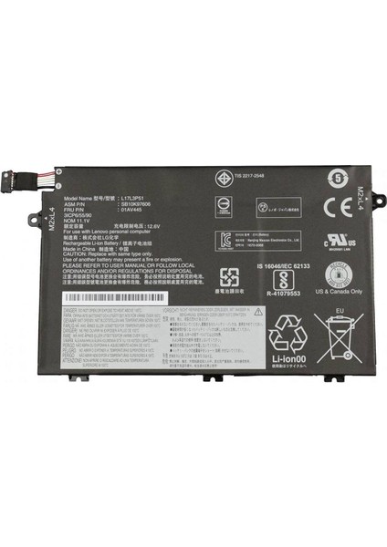 Lenovo ile Uyumlu Thinkpad E585 Versiyon 20KV Batarya Pil L17M3P52